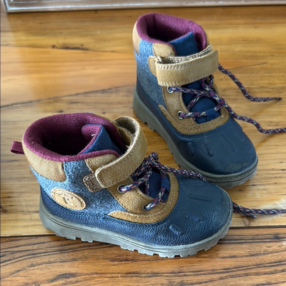Carter's Navy and Tan Kids' Boots